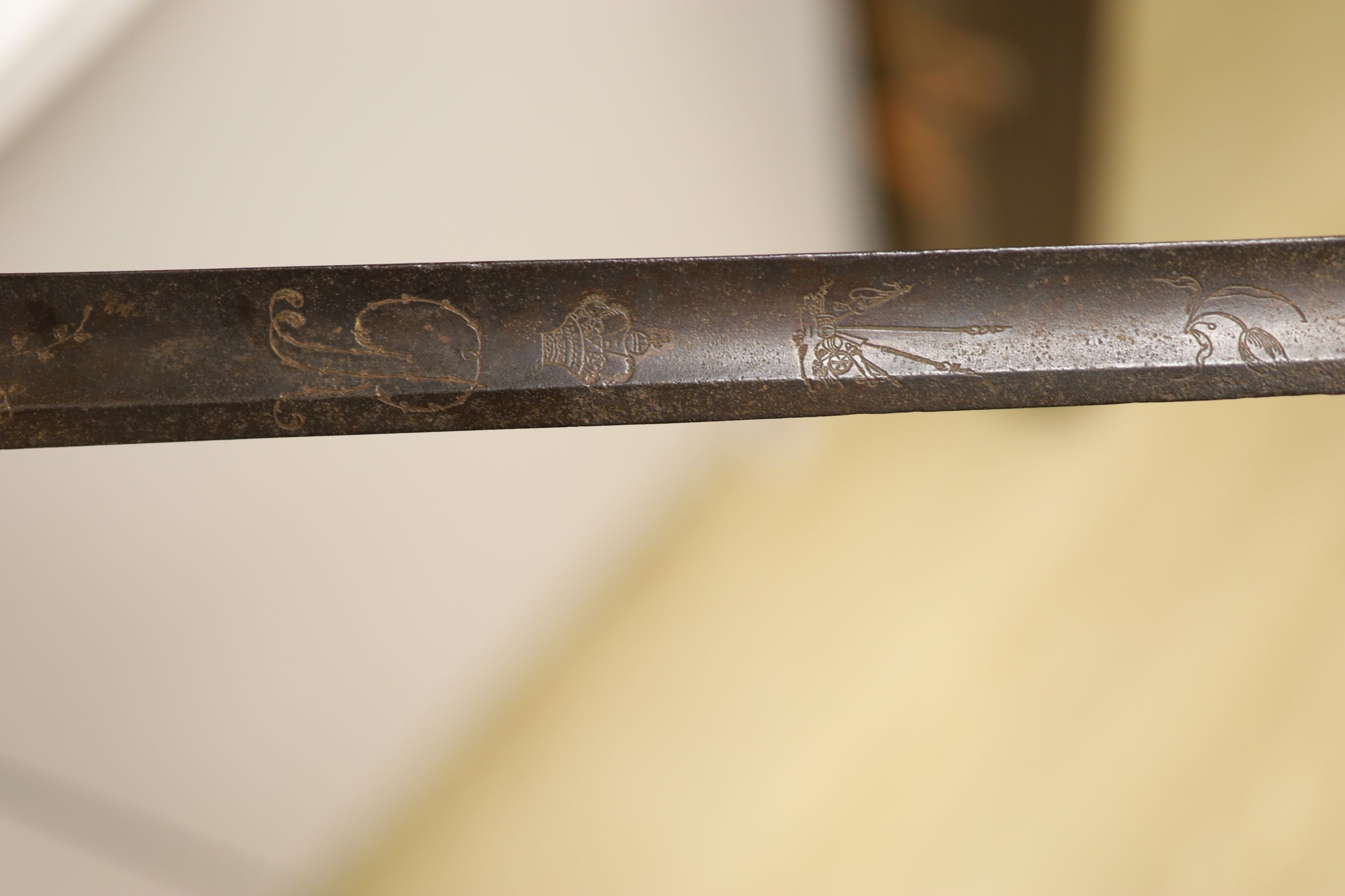 A 1796 pattern Infantry Officer's sword